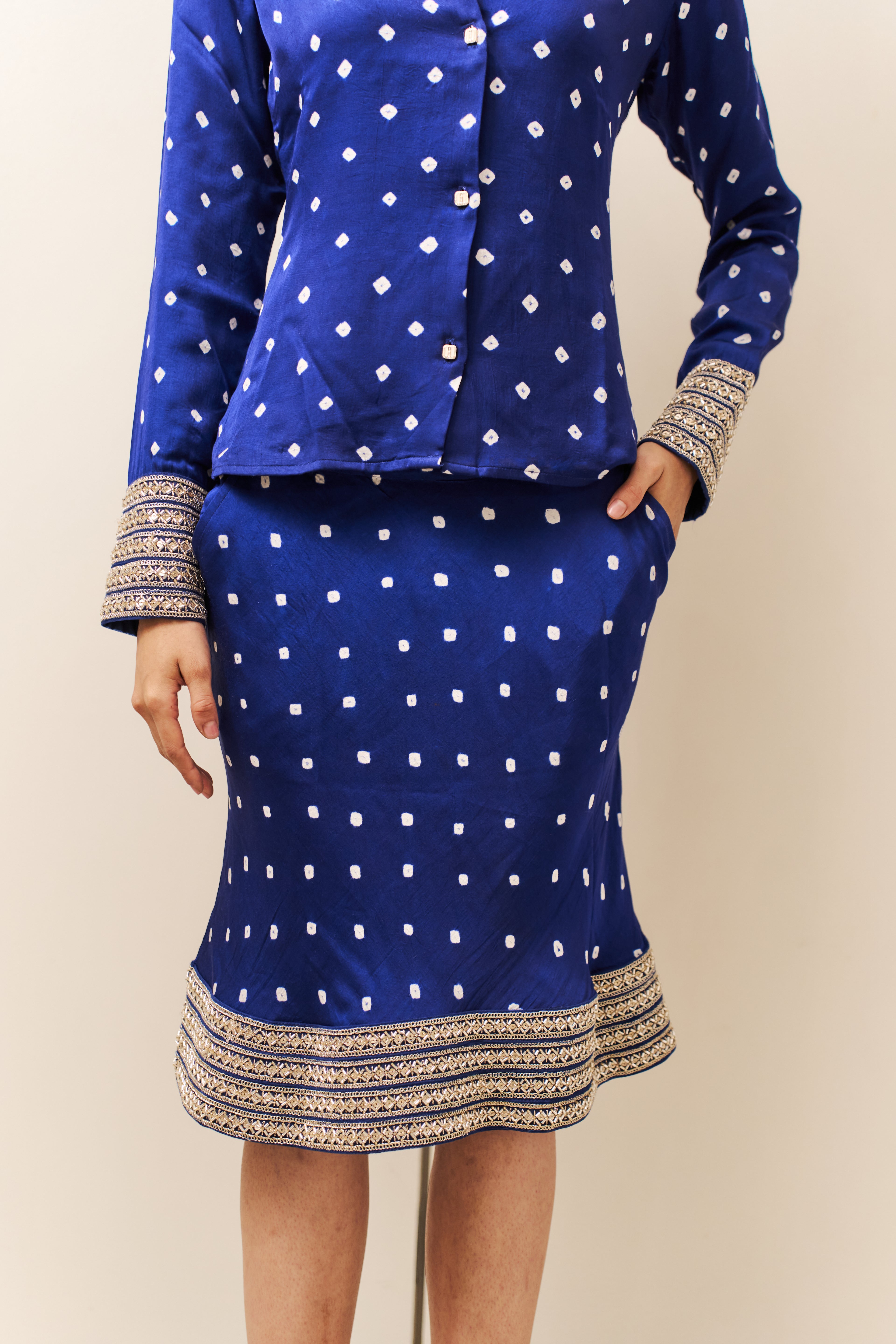 Blue Khat Skirt